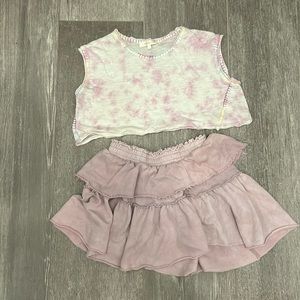 Lsf top, lsf skirt, marant hat, skims black top, wide leg pants, adidas